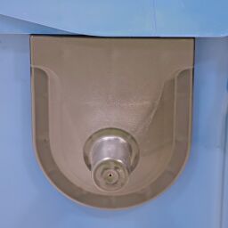 Poubelle papier Conteneur pour substances nocives 770 litres, convient pour prise DIN