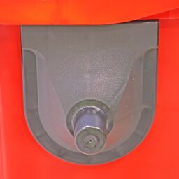 Conteneur poubelle Conteneur pour substances nocives 770 litres, convient pour prise DIN