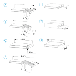 Used Access ramps access ramp straight aluminium 300 cm (pair)