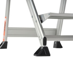 Used Industrial stairs single-sided work platform, 4 steps incl. platform