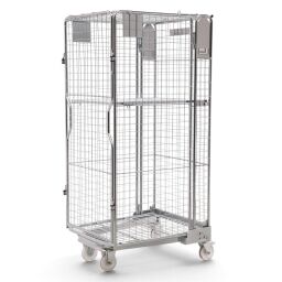 Roll conteneur de sécurité caisson à roulettes antivol A-châssis, emboitables