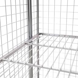 Roll conteneur de sécurité caisson à roulettes antivol A-châssis, emboitables