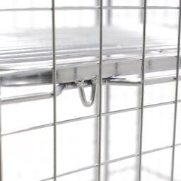 Roll conteneur de sécurité caisson à roulettes antivol A-châssis, emboitables