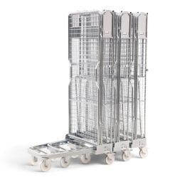 Roll conteneur de sécurité caisson à roulettes antivol A-châssis, emboitables