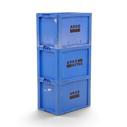 Boite de rangement occasion bacs gerbable Euronorm tous les parois fermées Occasion