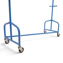 Porte vêtement portemanteau à roulettes barre simple
