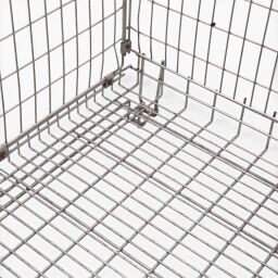 Panier empilable gerbable et pliable 1 clapet en 1 côté longue Occasion