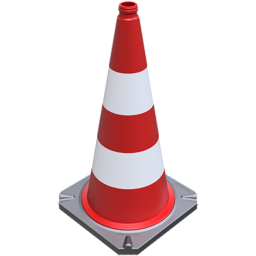 Cônes cône de signalisation réfléchissant - rouge/blanc