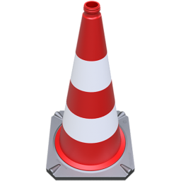 Cônes cône de signalisation réfléchissant - rouge/blanc