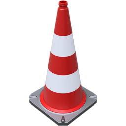 Cônes cône de signalisation réfléchissant - rouge/blanc
