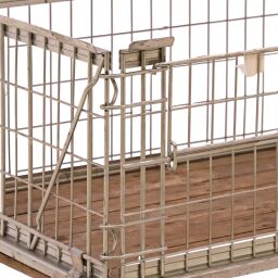 Gebrauchte Palettenaufsatzrahmen einklappbare Konstruktion stapelbar 1 Klappe an 1 Langseite