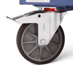 Shelved trolleys Fetra shelved trolley with 2 lockable doors