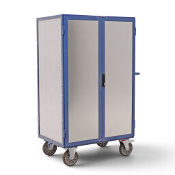 Shelved trolleys Fetra shelved trolley with 2 lockable doors