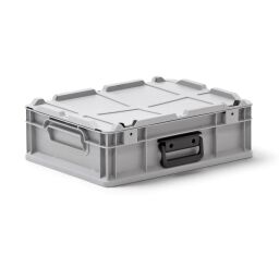 Valise en plastique conforme à la norme Euronorm 400 x 300 x 135 mm – 11 litres – couvercle à charnières démontable