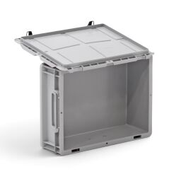 Valise en plastique conforme à la norme Euronorm 400 x 300 x 135 mm – 11 litres – couvercle à charnières démontable