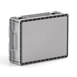 Valise en plastique conforme à la norme Euronorm 400 x 300 x 135 mm – 11 litres – couvercle à charnières démontable
