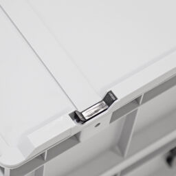 Valise en plastique conforme à la norme Euronorm 400 x 300 x 135 mm – 11 litres – couvercle à charnières démontable