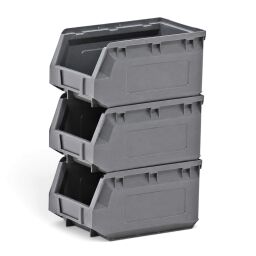 3.5-liter plastic storage bin – recycled HDPE – stackable
