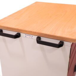 Chariot occasion chariot porte-outils avec 1 armoire et 2 tiroirs Occasion