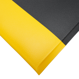 Tapis antifatigue avec une texture de peau d'éléphant noire/jaune