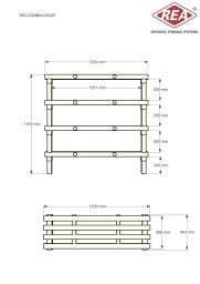 Kunststoffregale Eurostelle modular