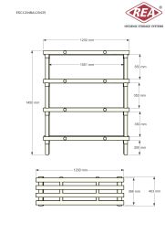 Rayonnage en plastique eurostelle modulaire