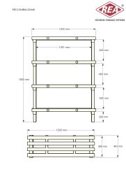 Kunststoffregale Eurostelle modular