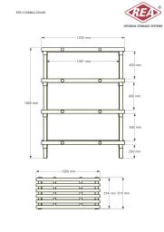 Kunststoffregale Eurostelle modular