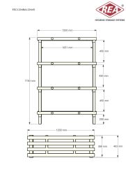 Rayonnage en plastique eurostelle modulaire