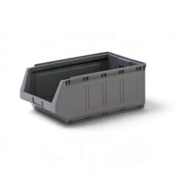 Storage bin plastic grip opening