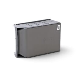 Storage bin plastic grip opening