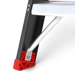 Gebrauchte Industrietreppe einseitig begehbar, 7 Stufen inkl. plattform