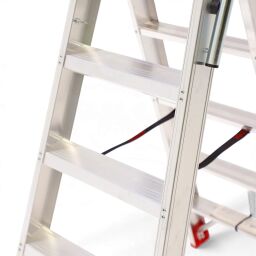 Gebrauchte Industrietreppe doppelseitig, 2x5 Stufen