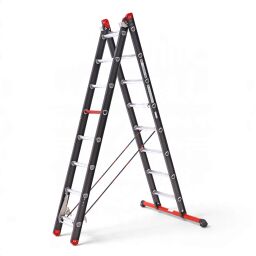 Used Industrial stairs double-sided, 2x8 steps