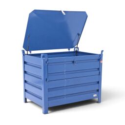Caisse palette métallique anti-vol 1 clapet en 1 côté longue Occasion