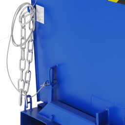 Blauer Standard-Selbstkipper, geschlossene Wände, Kombi-Angebot mit 2 Stück