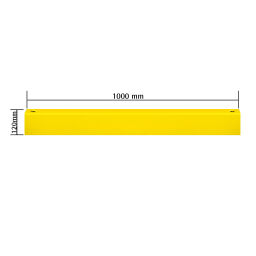 Protection guards Safety and marking bumper protection crossbeam Version:  crossbeam.  W: 1000, D: 80, H: 120 (mm). Article code: 42.194.16.672