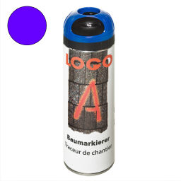 Floor marking and tape safety and marking marking paint spray can 500 ml - fluorescent blue