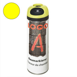 Floor marking and tape safety and marking marking paint spray can 500 ml - fluorescent yellow