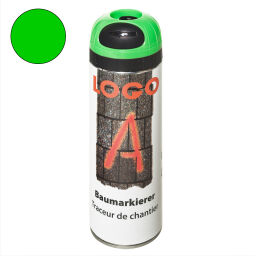 Floor marking and tape Safety and marking marking paint spray can 500 ml - fluorescent green.  Article code: 42.270.12.769-S