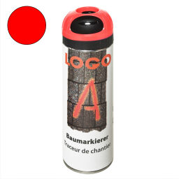 Floor marking and tape Safety and marking marking paint spray can 500 ml - fluorescent red.  Article code: 42.270.12.632-S