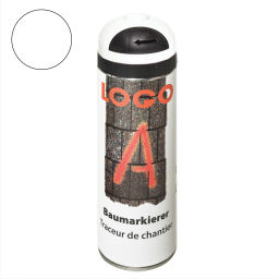 Floor marking and tape Safety and marking marking paint spray can 500 ml - white.  Article code: 42.270.11.421-S