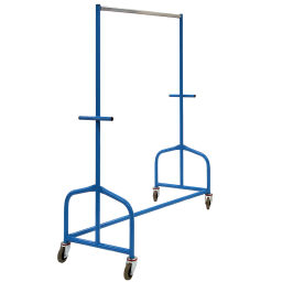 Clothing trolley Roll cage single edition.  L: 1560, W: 590, H: 1800 (mm). Article code: 7096.15618