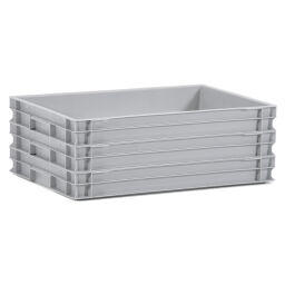 Euronorm stacking bins all walls closed