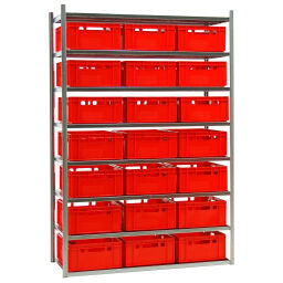Shelving combination kit shelving rack including 21 stacking boxes E2 New