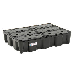 Plastic trays retention basin modular leakingbucket, with grid - 60 liter