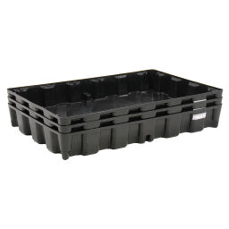 Plastic trays Retention Basin Retention Basin modular leakingbucket, with grid - 120 liter.  L: 1200, W: 800, H: 180 (mm). Article code: 48-10711
