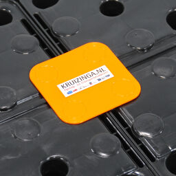 Plastic trays Retention Basin accessories coupler.  L: 115, W: 115, H: 35 (mm). Article code: 48-10717