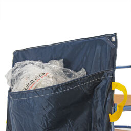 2-sides roll cage accessories roll cage bag for waste
