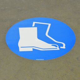 Signs Safety and marking floor marking protective footwear required Options:  per unit.  L: 430, W: 430,  (mm). Article code: 51FM-27